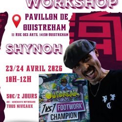 Stage de breakdance à Caen Stage de breakdance Normandie Stage hip-hop Caen Shynoh stage breakdance NotTheSame